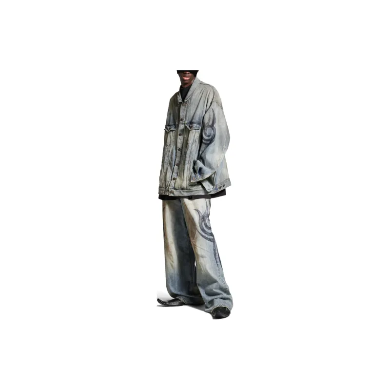 Balenciaga Oversized Denim Jacket-4