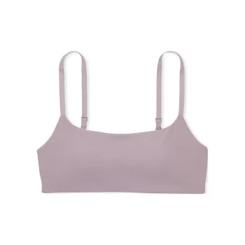 Victoria's Secret PINK Relay Square-Neck Sports Bra / Violet Ashes Bra Women's Purple Gray