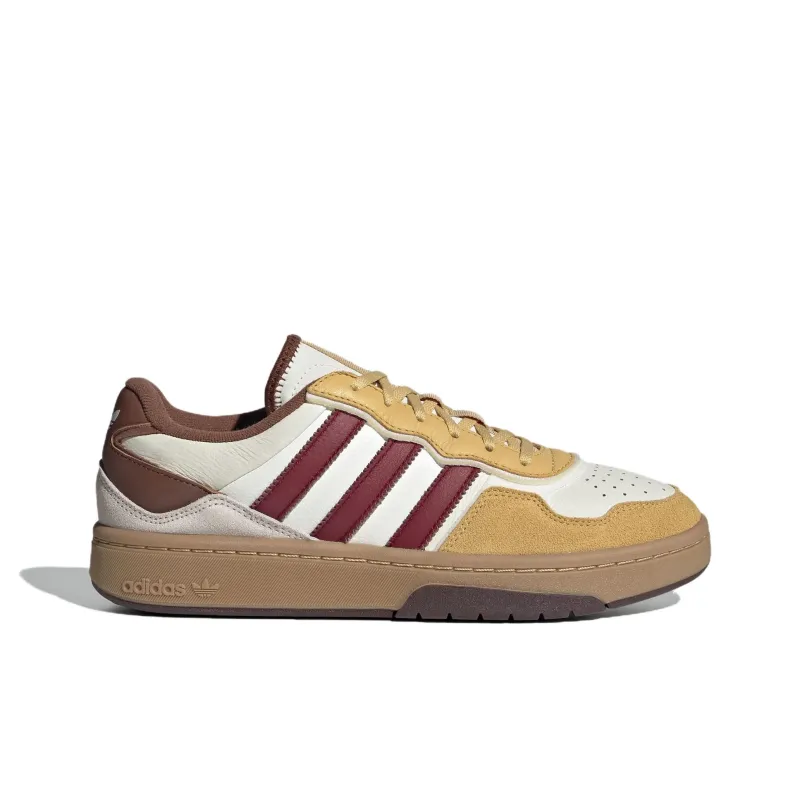 Adidas Originals Courtic Anti Slip Wear Resistant Low Top Skateboard Shoes Unisex Brown-1