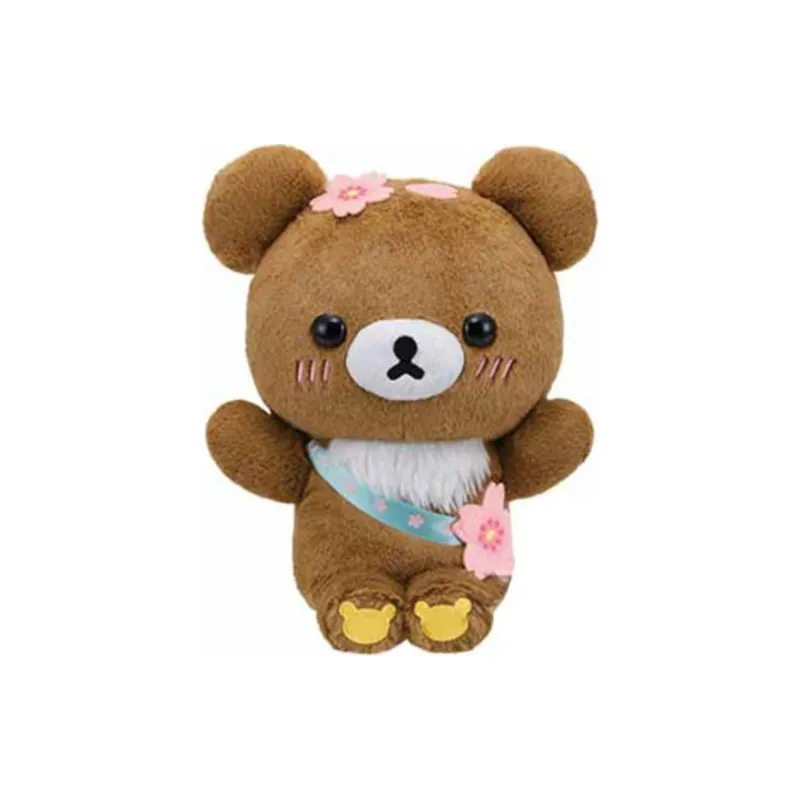 BANPRESTO A Reward Rilakkuma C Award Chello Koguma Sakura Bear Dolls Plush Doll 25cm High-0