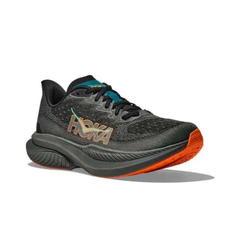 HOKA ONE ONE MACH 6 Anti Slip Wear Resistant Low Top Running Shoes Men's Black-3