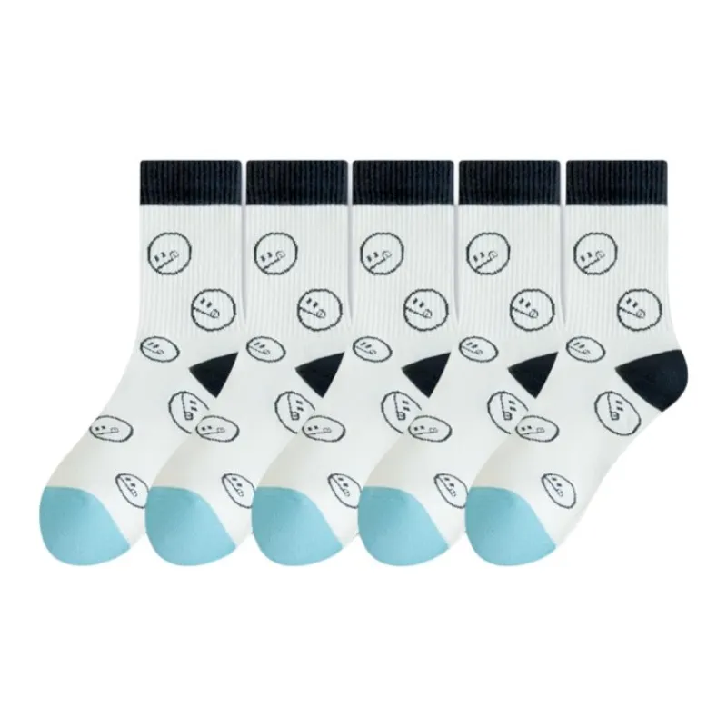 ROBINHOOD Mid Calf Socks Women's 5 Pack-9
