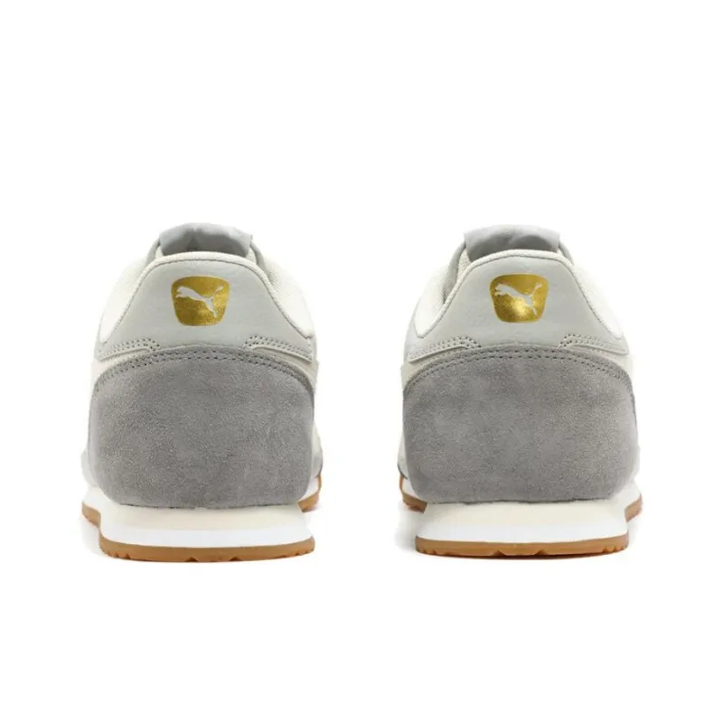 PUMA Turino Anti-Slip Wear-Resistant Low-Top Casual Shoes Unisex Gray White-3