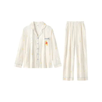 Gongdie x Disney Pajama Set Women's Apricot