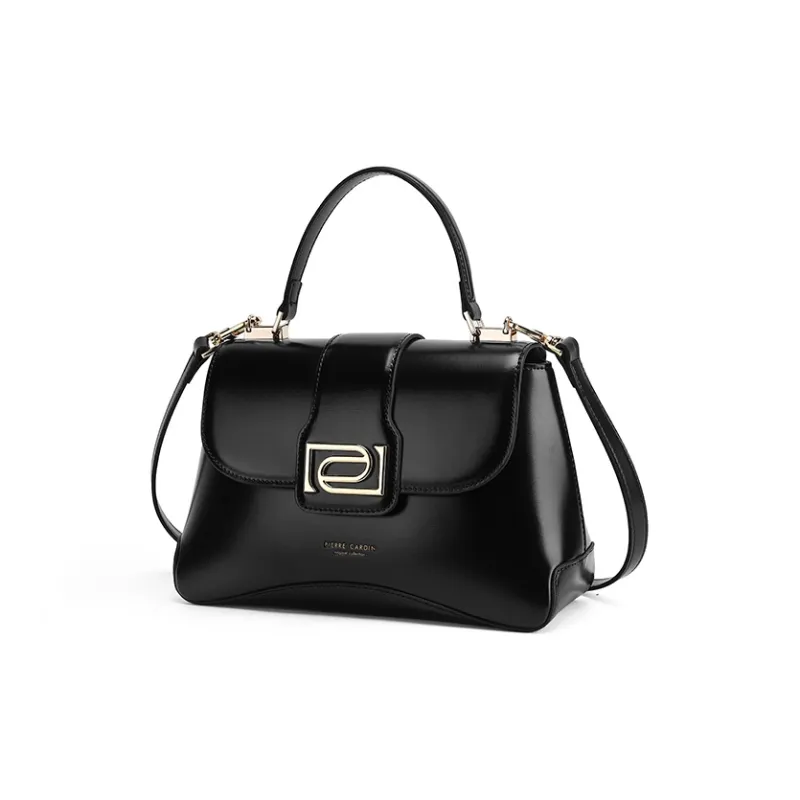 PIERRE CARDIN Cow Leather Shoulder Bag, Crossbody Bag, Handbag Large Size Women's Multicolor-6