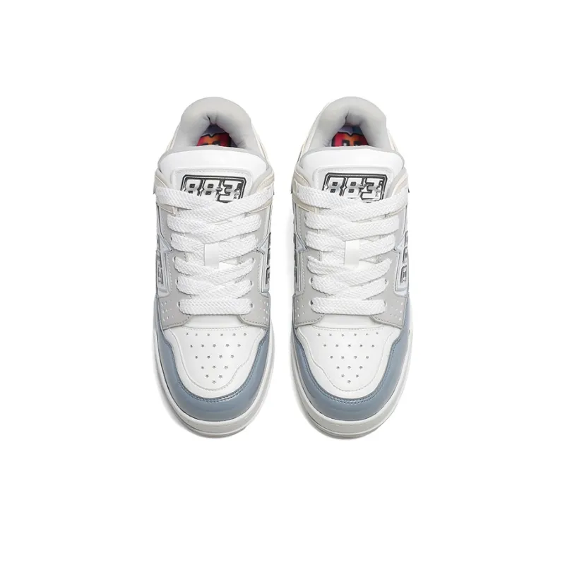 883 Skateboard Shoes Unisex Low Top Blue/White-3