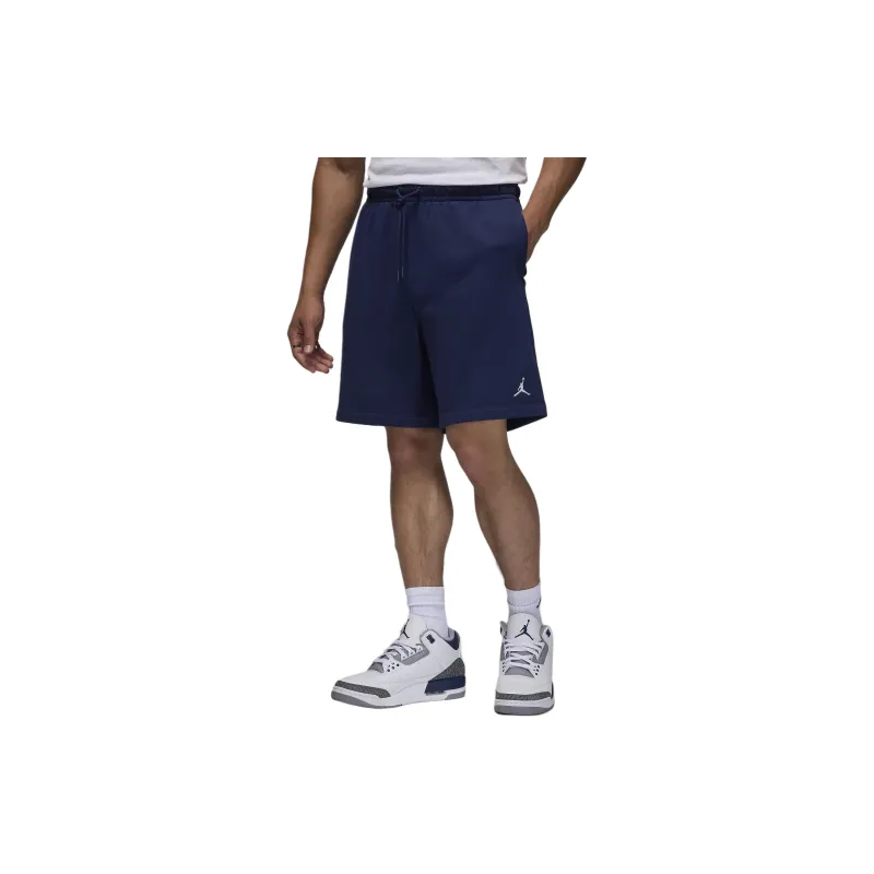 Jordan Brooklyn Fleece Casual Shorts Men's Midnight Marine Blue/White-2