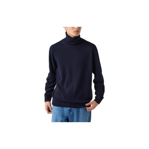 UNIQLO Cashmere Sweaters Unisex Navy Blue