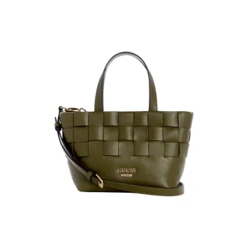GUESS Artificial Leather Tote Bag Shopping Bag Shoulder Bag Crossbody Bag Handbag Small Size Women's Green