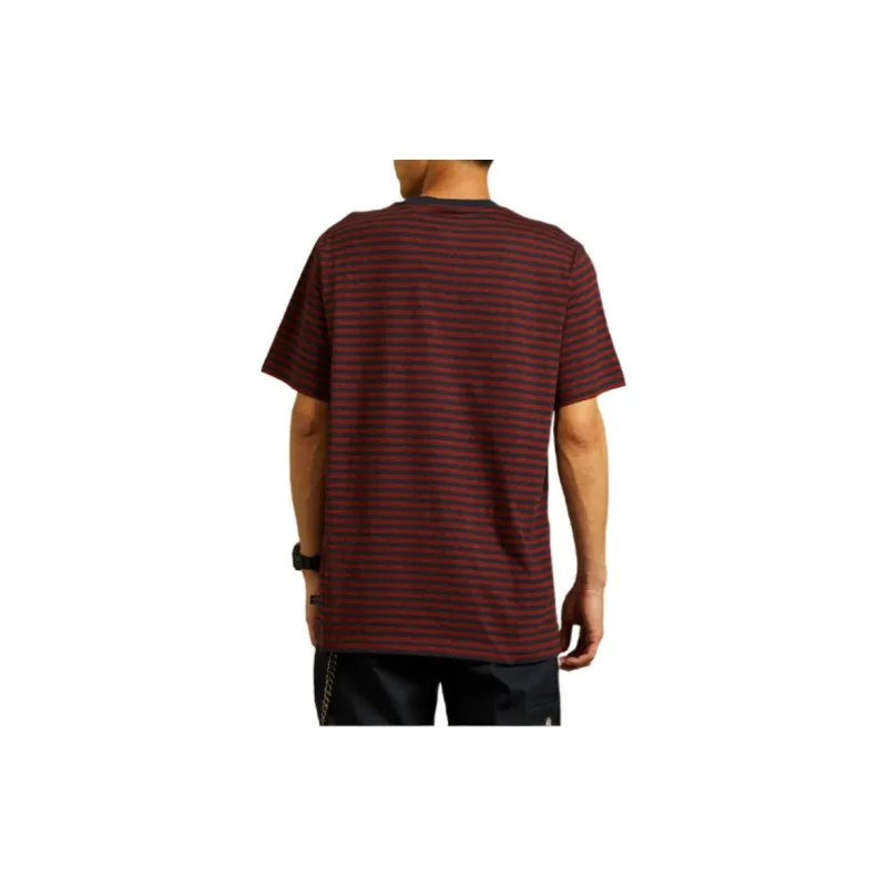 Dickies T-Shirt Unisex Navy Blue With Red Stripes-2