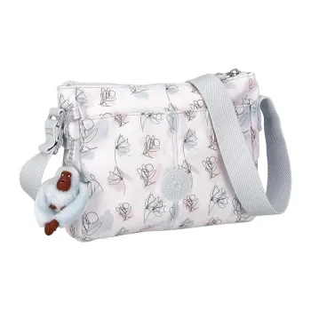 Kipling Polyester Crossbody Bag, Shoulder Bag Regular Women's White