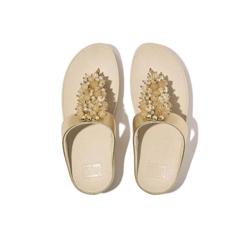 FITFLOP Slip-Resistant Flip Flops Women's Platinum-2