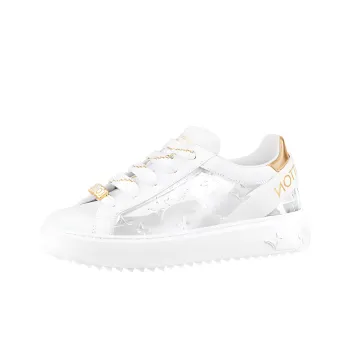 LOUIS VUITTON Time Out Debossed Monogram Transparent Upper White Gold Women's White Pink Socks Included