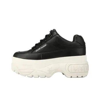 Naked Wolfe Sporty Wear-Resistant Height Increasing Low-Top Casual Shoes Women's Black