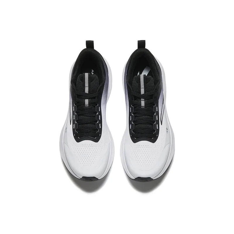 Anta Running Collection Cushioning Anti Slip And Wear Resistant Low Top Casual Running Shoes Men's White Black-2