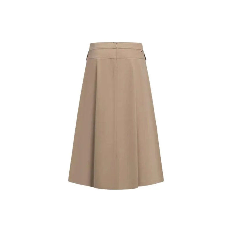 Hush Puppies Casual Long Skirts Women's Oak Brown-1
