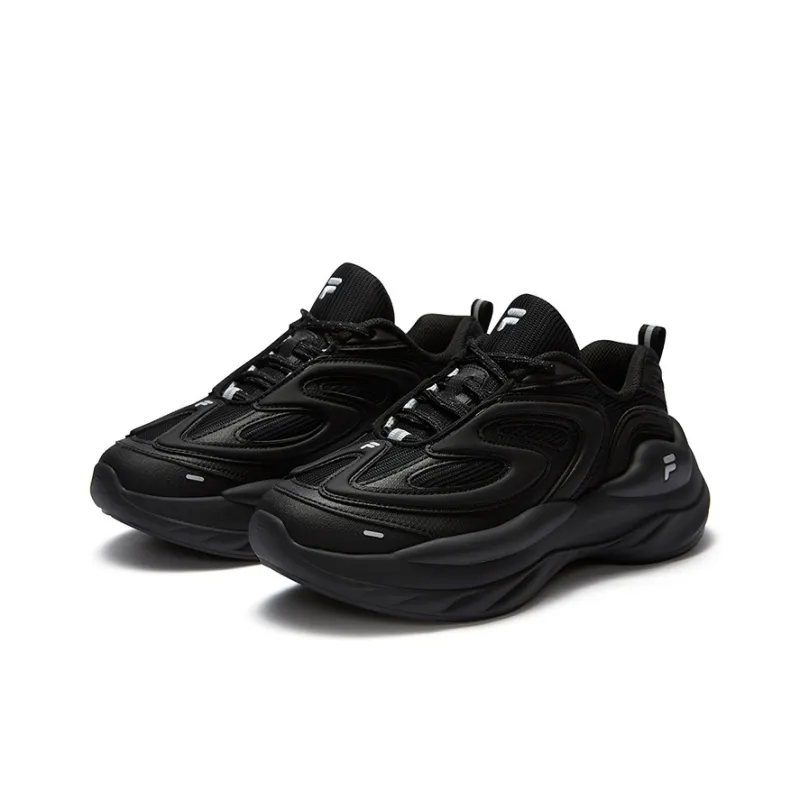FILA FUSION BUZZARD Meteor Shoes Durable Coverage Moisture Wicking Low Top Casual Shoes Women's Black-1