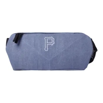 New Era MLB Collaboration Fabric One Shoulder Crossbody Fanny Pack Men's Denim Blue