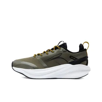 361° Foam Explosion 4.0 Slip-Resistant Cushioning Coverage Low-Top Sprint Running Shoes Men's Olive Green