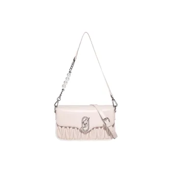 Disney Mickey Series PU Shoulder Bag Women's Ecru/Night Black/Ice Grey Blue