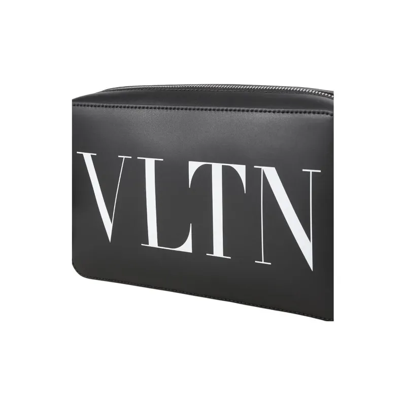 Valentino VLTN Logo Printed Zip Up Shoulder Bag-9