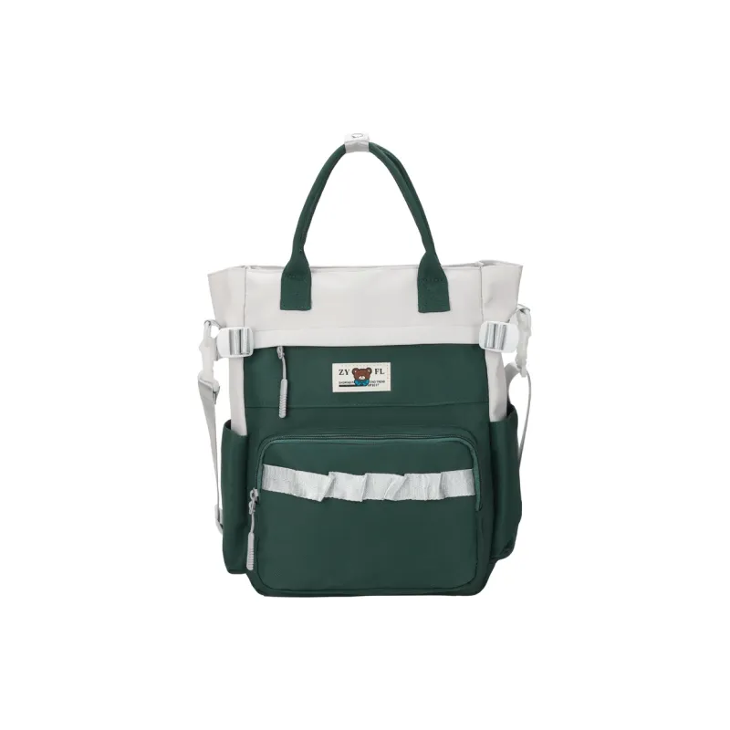 Deli Bear Canvas Canvas Bag Backpack Regular Unisex Green/Blue/Orange/Khaki/Black/Purple-5