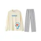 Clothing Set (Light Khaki Top+Gray Pants)