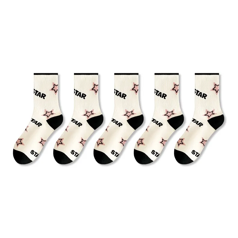 ROBINHOOD Mid Calf Socks Women's 5 Pack-9