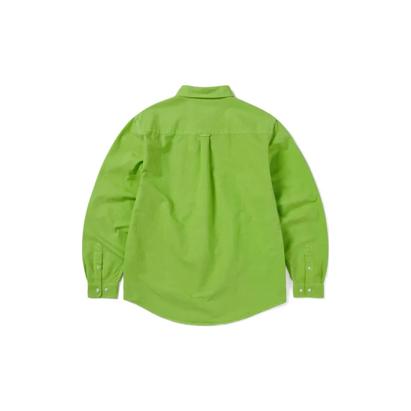 Thisisneverthat FW24 FW24 Overdyed T Logo Oxford Shirt Shirt Unisex Green-1