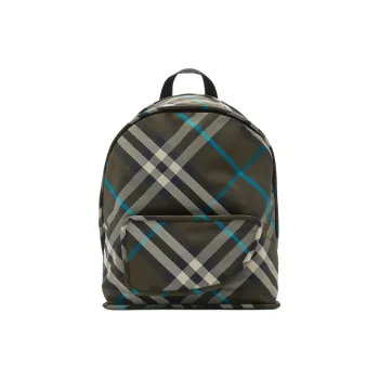 Burberry Shield Polyamide Backpack Men's Green