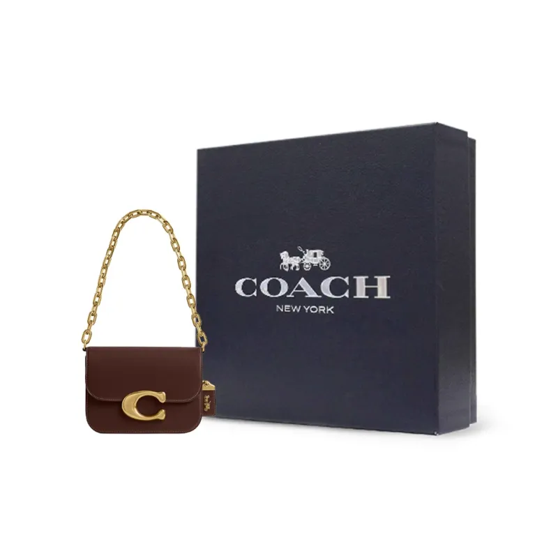 COACH IDOL Refined Calfskin Handbag, Shoulder Bag Trumpets Women's Maple-9