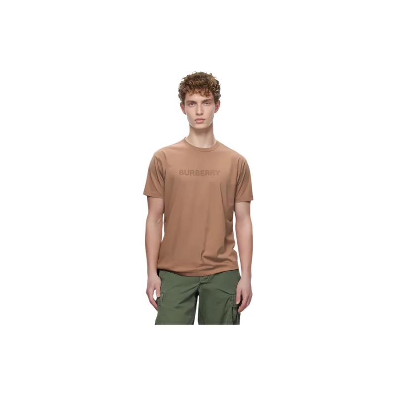 Burberry Logo Printed Crewneck T Shirt-3