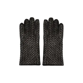 Bottega Veneta Full Finger Intreccio Gloves