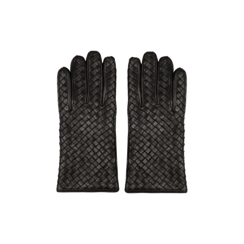 Bottega Veneta Full Finger Intreccio Gloves-0