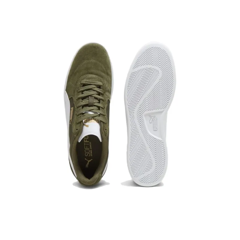 PUMA Astro Anti Slip Wear Resistant Low Top Skateboard Shoes Men's Green-3