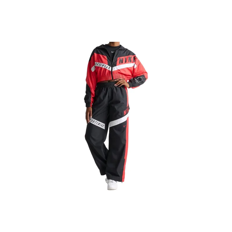 Nike Sportswear Woven Jacket 'Light Crimson/Black'-2