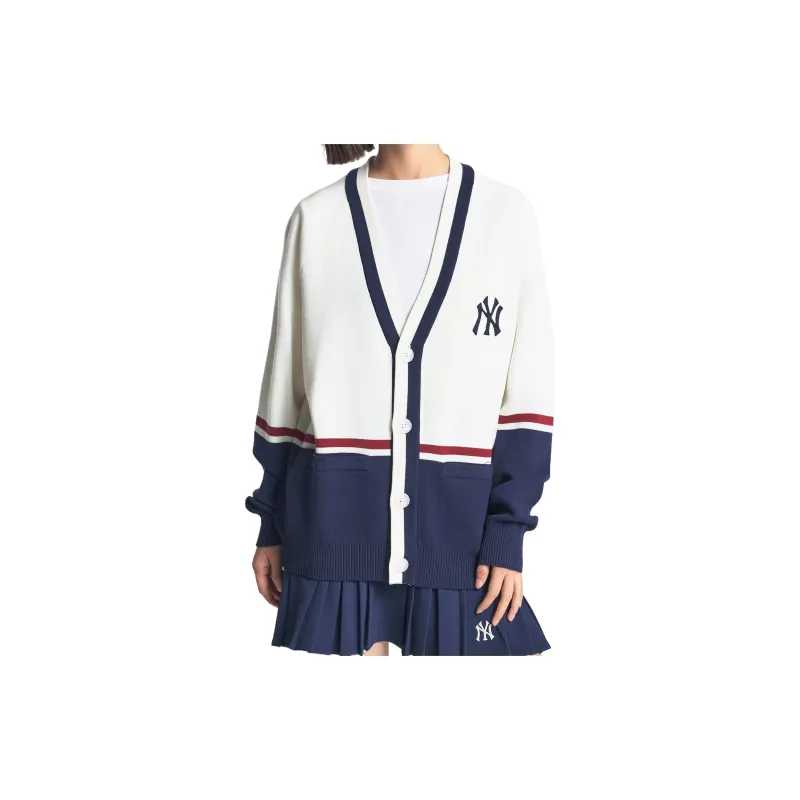MLB Varsity New York Yankees Knitwear Unisex Cream-2