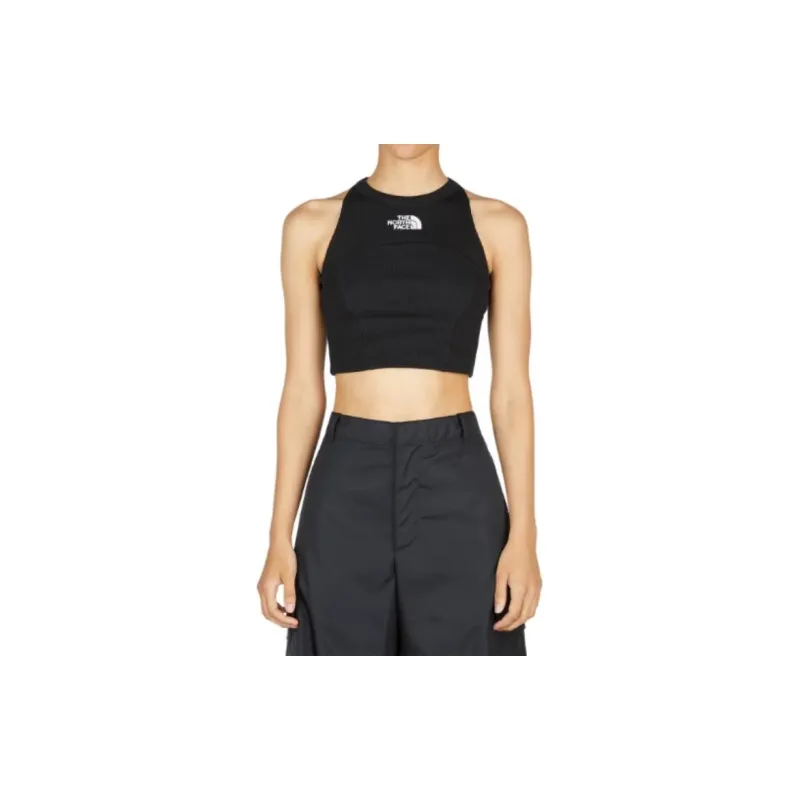 THE NORTH FACE Logo Embroidered Cropped Top-1