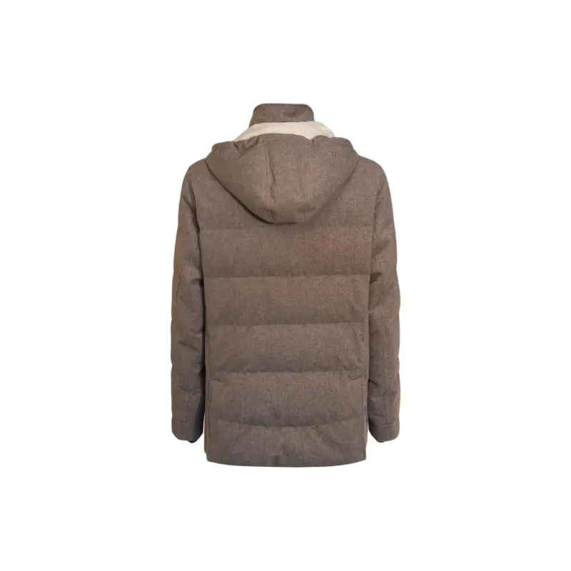 Brunello Cucinelli Long Sleeved Hooded Jacket-1