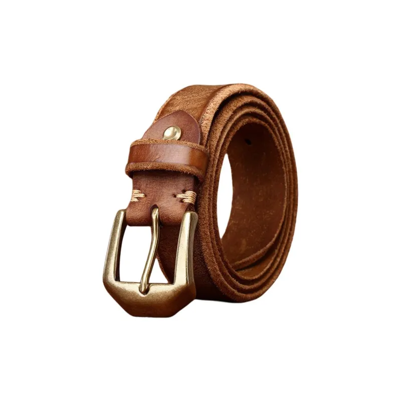JEANSWEST Cow Leather Belts Men's 3.8cm-0