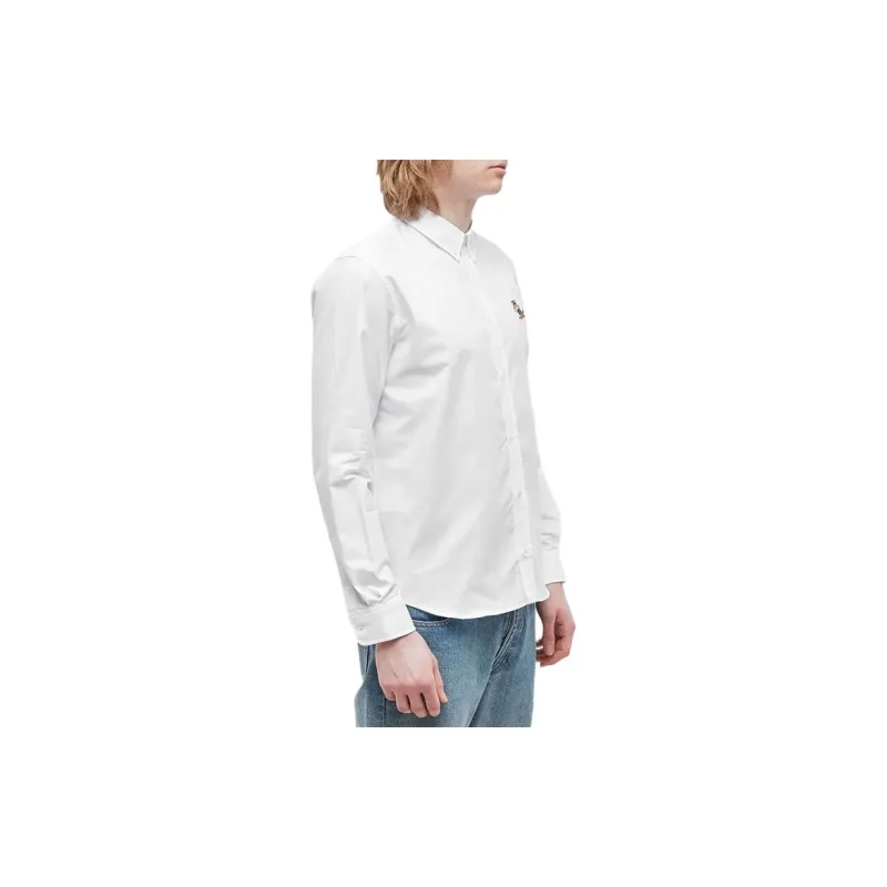 Maison Kitsune Dressed Fox Patch Relaxed Shirt-7