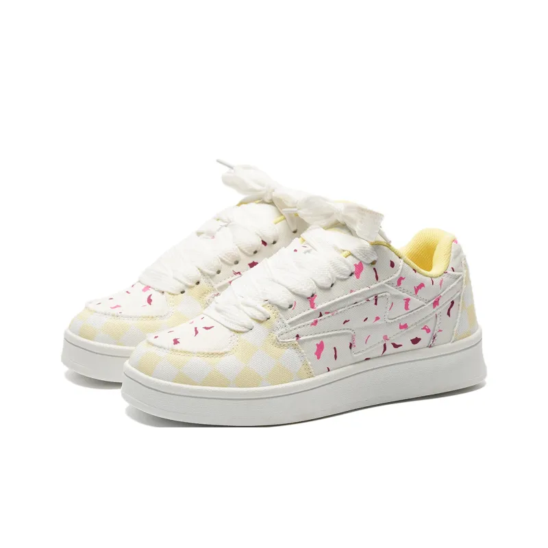 Circle Small Coverage Balance Breathable Low Top Skateboard Shoes Unisex Mismatched Lightning-7