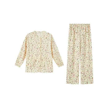 Sleep Students Dormitory Home Outerwear-Ready Pajama Set Casual Versatile Women's Multicolor