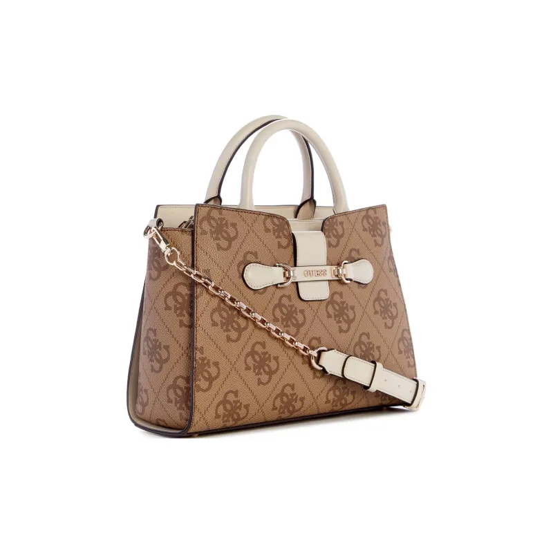 GUESS Artificial Leather Tote Bag Shopping Bag Shoulder Bag Crossbody Bag Handbag Women's Brown-1
