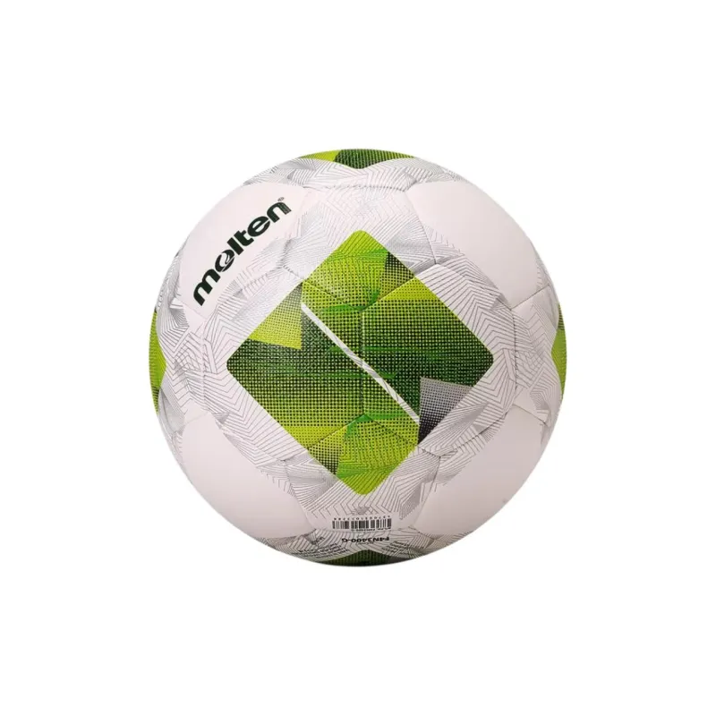 Molten Size 4 Soccer PU Machine Stitched Soccer Ball Unisex White Green-5