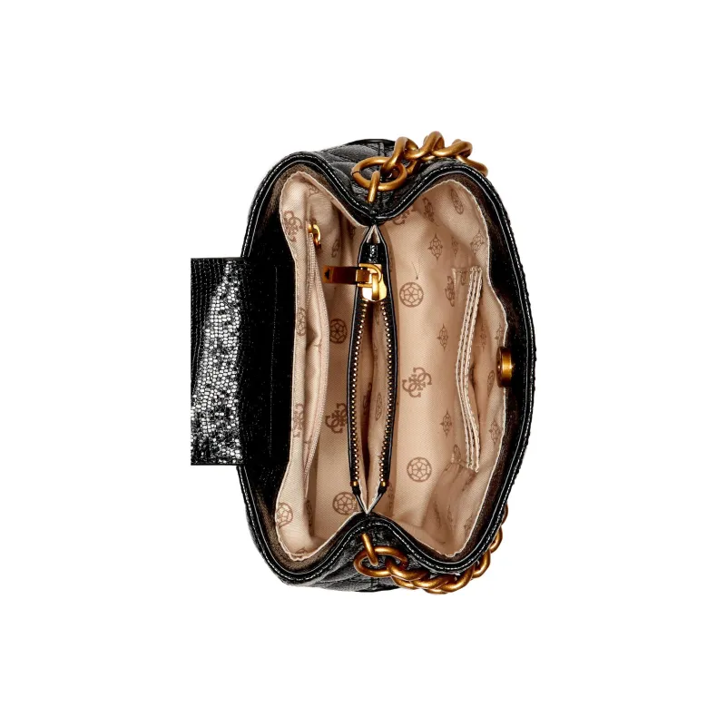 GUESS Artificial Leather Bucket Bags Crossbody Bag, Shoulder Bag Trumpets Women's Black-3