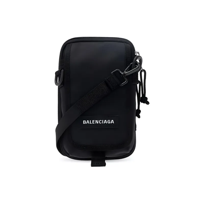Balenciaga Nylon Fabric Shoulder Bag Regular Men's Black-0