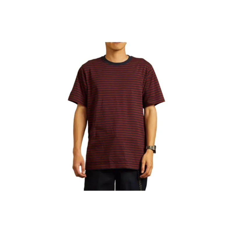 Dickies T-Shirt Unisex Navy Blue With Red Stripes-3