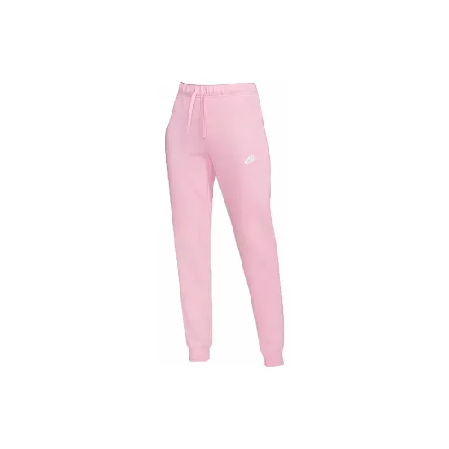 Nike Sportswear Women's Club Fleece Jogger Pants Med Soft Pink/White