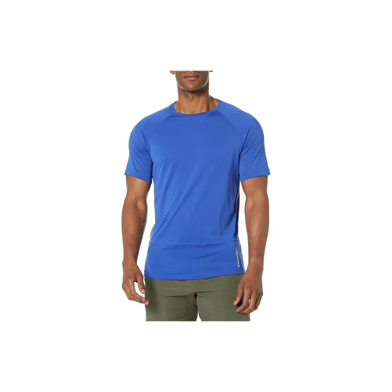 SALOMON x CROSS RUN T-Shirt Men's Blue-1